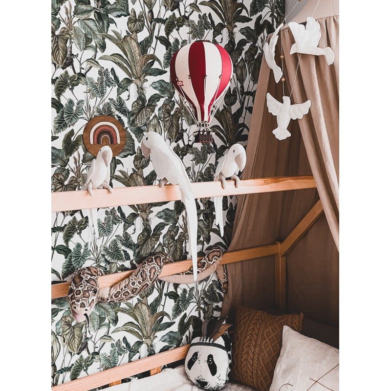 Dekorační létající balón bordó – dekorace do dětského pokoje - Velikost balónu: M-33cm x 20cm