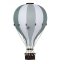 Dekorační létající balón zelená/šedozelená – dekorace do dětského pokoje - Velikost balónu: M-33cm x 20cm