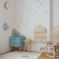 Samolepka do detskej izby sada farebnej oblohy
