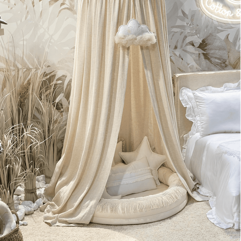Hnízdo pro děti Junior Boho vanilka 110cm