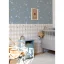 Tapeta boho kocky modrá 280x50 cm