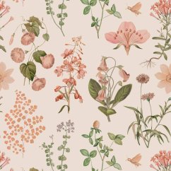 Tapeta byliny a kvety 280x50 cm