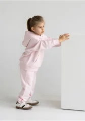 Detské tepláky jemne ružová