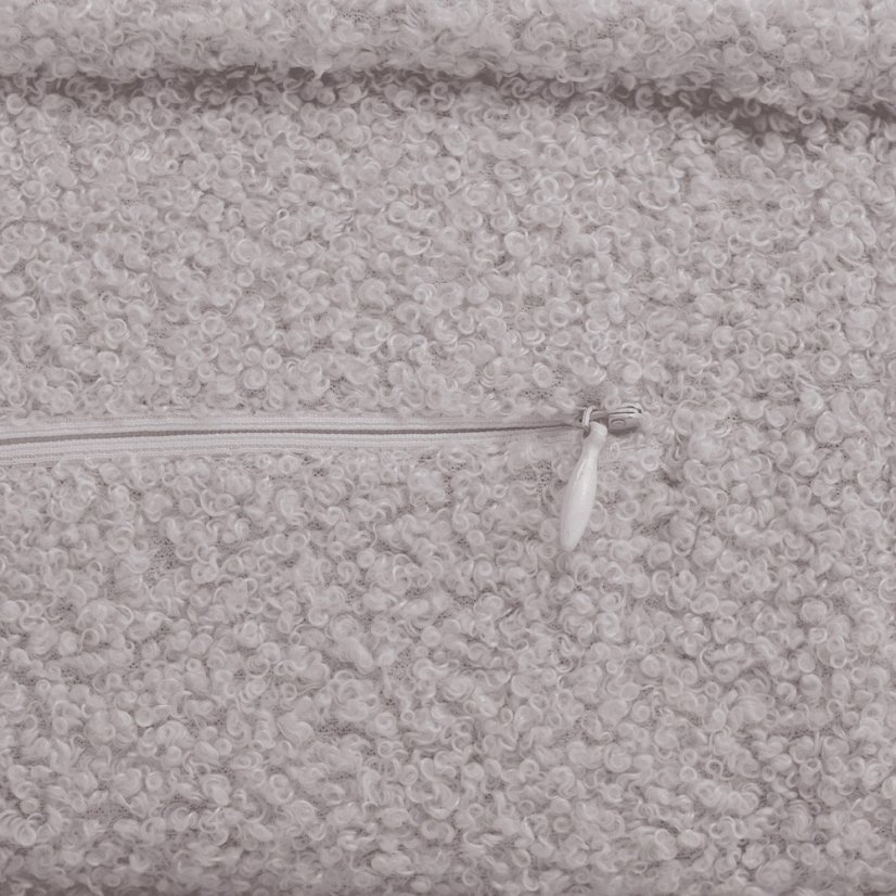 Detské polohovacie kreslo, 150x60x25 cm, sivý baranček