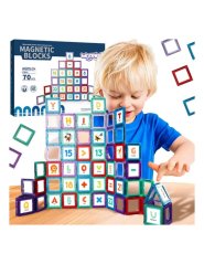 Edukativní magnetická stavebnice WOOPIE – Učení čísel 70 ks