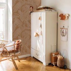 Tapeta veľké palmové listy škoricová 280×100 cm