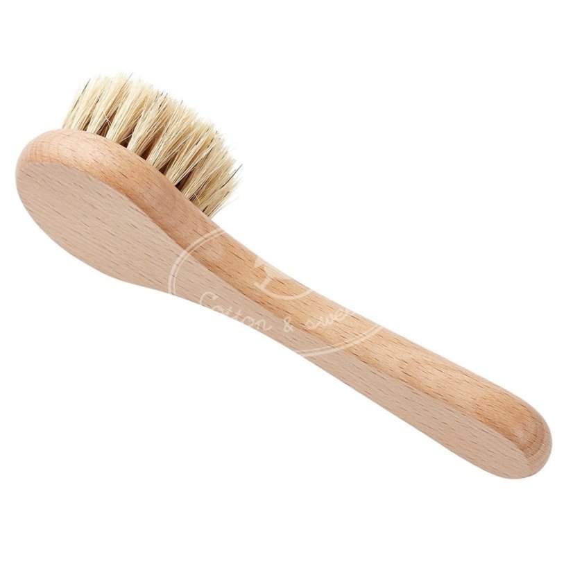 Masážna drevená kefa na tvár