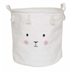 Úložný koš zajíček bílý ø 40 cm