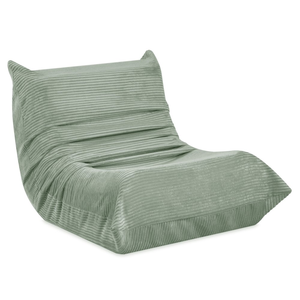 Misioo Detské ergonomické kreslo MOONI – zelená, prémiový manšester
